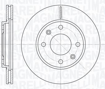 Magneti Marelli 361302040244 - Спирачен диск vvparts.bg