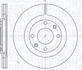 Magneti Marelli 361302040254 - Спирачен диск vvparts.bg