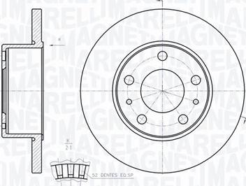 Magneti Marelli 361302040255 - Спирачен диск vvparts.bg