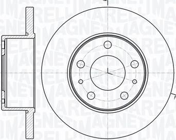 Magneti Marelli 361302040253 - Спирачен диск vvparts.bg