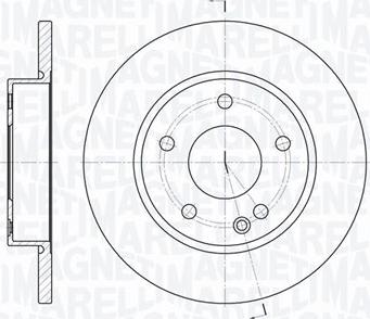 Magneti Marelli 361302040257 - Спирачен диск vvparts.bg