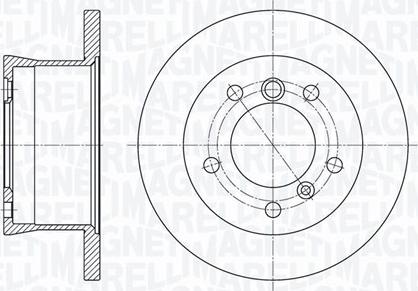 Magneti Marelli 361302040261 - Спирачен диск vvparts.bg