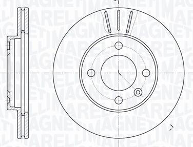 Magneti Marelli 361302040268 - Спирачен диск vvparts.bg