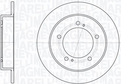 Magneti Marelli 361302040209 - Спирачен диск vvparts.bg