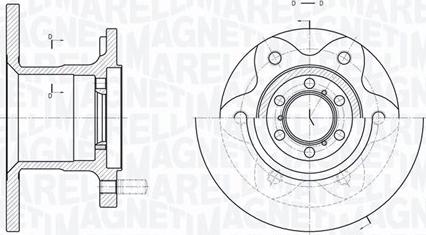 Magneti Marelli 361302040219 - Спирачен диск vvparts.bg