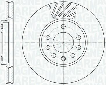 Magneti Marelli 361302040210 - Спирачен диск vvparts.bg