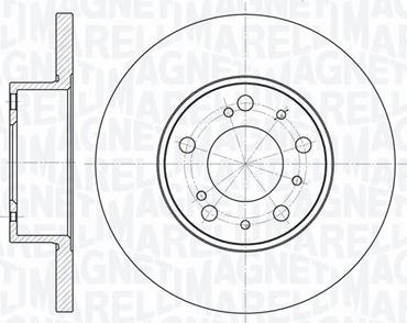 Magneti Marelli 361302040213 - Спирачен диск vvparts.bg