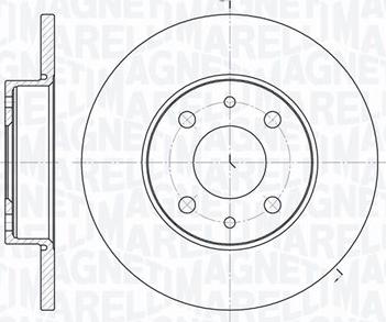 Magneti Marelli 361302040217 - Спирачен диск vvparts.bg