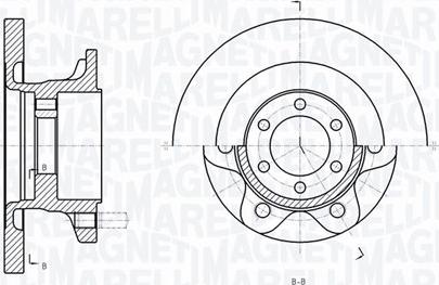 Magneti Marelli 361302040289 - Спирачен диск vvparts.bg