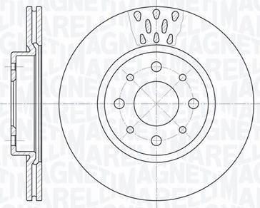 Magneti Marelli 361302040234 - Спирачен диск vvparts.bg