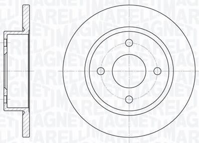 Magneti Marelli 361302040235 - Спирачен диск vvparts.bg