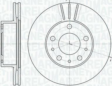 Magneti Marelli 361302040230 - Спирачен диск vvparts.bg