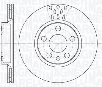 Magneti Marelli 361302040232 - Спирачен диск vvparts.bg