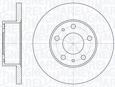 Magneti Marelli 361302040237 - Спирачен диск vvparts.bg