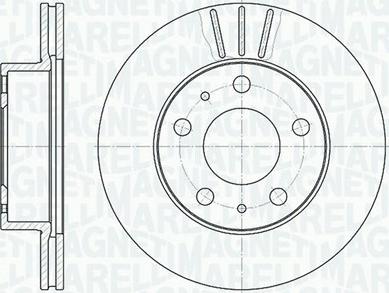 Magneti Marelli 361302040228 - Спирачен диск vvparts.bg