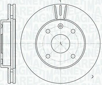 Magneti Marelli 361302040278 - Спирачен диск vvparts.bg