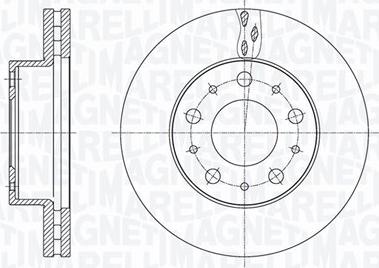 Magneti Marelli 361302040795 - Спирачен диск vvparts.bg