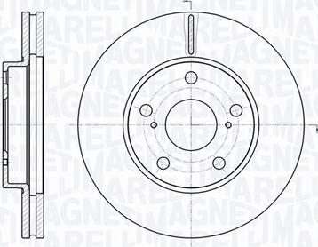 Magneti Marelli 361302040744 - Спирачен диск vvparts.bg