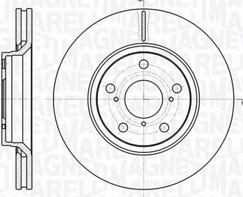 Magneti Marelli 361302040745 - Спирачен диск vvparts.bg