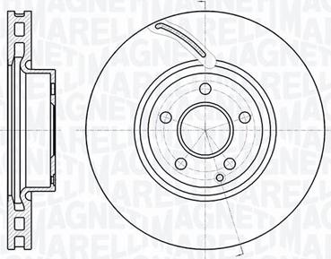 Magneti Marelli 361302040748 - Спирачен диск vvparts.bg