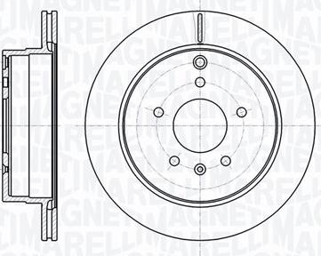 Magneti Marelli 361302040750 - Спирачен диск vvparts.bg