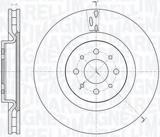 Magneti Marelli 361302040766 - Спирачен диск vvparts.bg