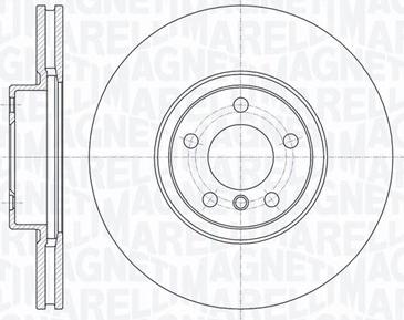 Magneti Marelli 361302040761 - Спирачен диск vvparts.bg