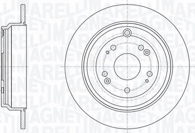 Magneti Marelli 361302040709 - Спирачен диск vvparts.bg