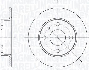 Magneti Marelli 361302040700 - Спирачен диск vvparts.bg