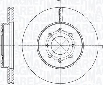 Magneti Marelli 361302040701 - Спирачен диск vvparts.bg