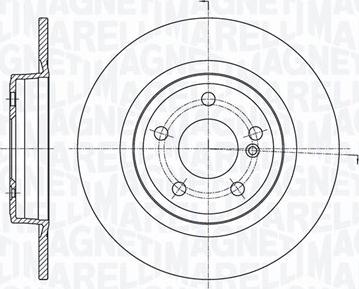 Magneti Marelli 361302040707 - Спирачен диск vvparts.bg