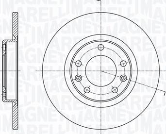 Magneti Marelli 361302040711 - Спирачен диск vvparts.bg