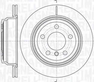 Magneti Marelli 361302040780 - Спирачен диск vvparts.bg