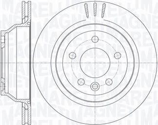 Magneti Marelli 361302040739 - Спирачен диск vvparts.bg