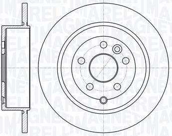 Magneti Marelli 361302040724 - Спирачен диск vvparts.bg