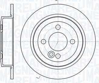 Magneti Marelli 361302040725 - Спирачен диск vvparts.bg