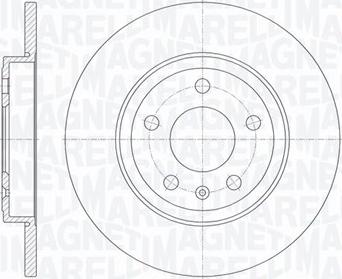 Magneti Marelli 361302040721 - Спирачен диск vvparts.bg