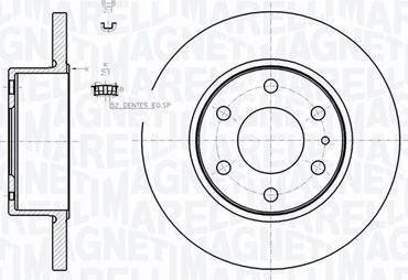 Magneti Marelli 361302040728 - Спирачен диск vvparts.bg