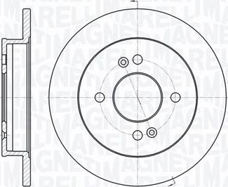 Magneti Marelli 361302040722 - Спирачен диск vvparts.bg