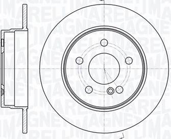 Magneti Marelli 361302040727 - Спирачен диск vvparts.bg