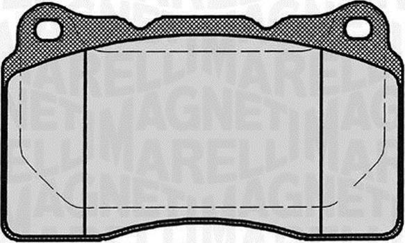 Magneti Marelli 363916060499 - Комплект спирачно феродо, дискови спирачки vvparts.bg