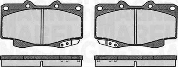 Magneti Marelli 363916060495 - Комплект спирачно феродо, дискови спирачки vvparts.bg