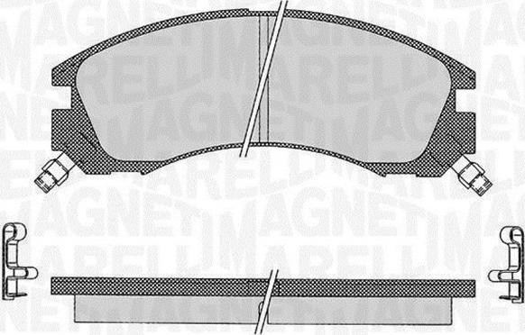 Magneti Marelli 363916060496 - Комплект спирачно феродо, дискови спирачки vvparts.bg