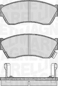 Magneti Marelli 363916060491 - Комплект спирачно феродо, дискови спирачки vvparts.bg