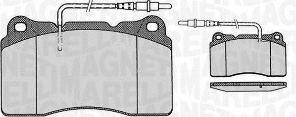 Magneti Marelli 363916060498 - Комплект спирачно феродо, дискови спирачки vvparts.bg