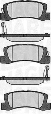 Magneti Marelli 363916060492 - Комплект спирачно феродо, дискови спирачки vvparts.bg