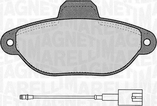 Magneti Marelli 363916060454 - Комплект спирачно феродо, дискови спирачки vvparts.bg