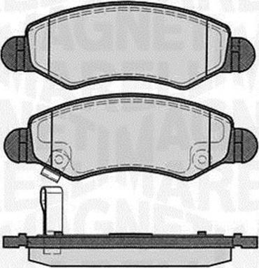 Magneti Marelli 363916060450 - Комплект спирачно феродо, дискови спирачки vvparts.bg