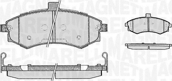 Magneti Marelli 363916060469 - Комплект спирачно феродо, дискови спирачки vvparts.bg