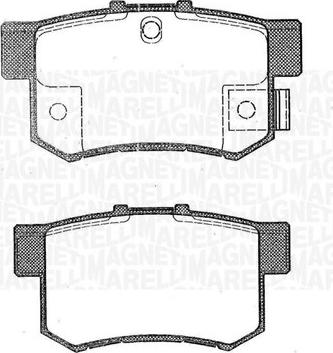 Magneti Marelli 363916060464 - Комплект спирачно феродо, дискови спирачки vvparts.bg